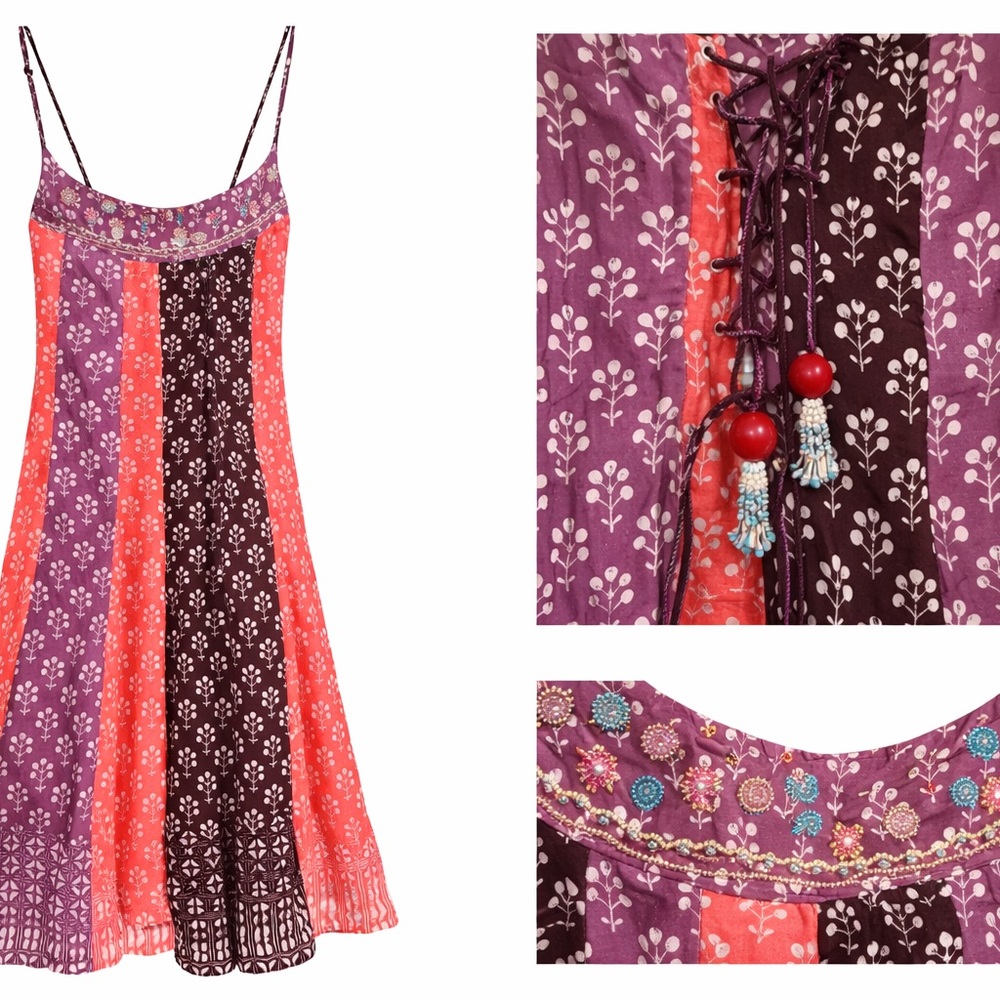 Free People  Floral Boho Dress